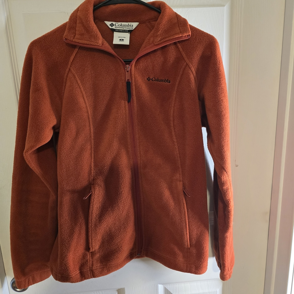 Columbia Women's Full-Zip Fleece Jacket - Rust Orange